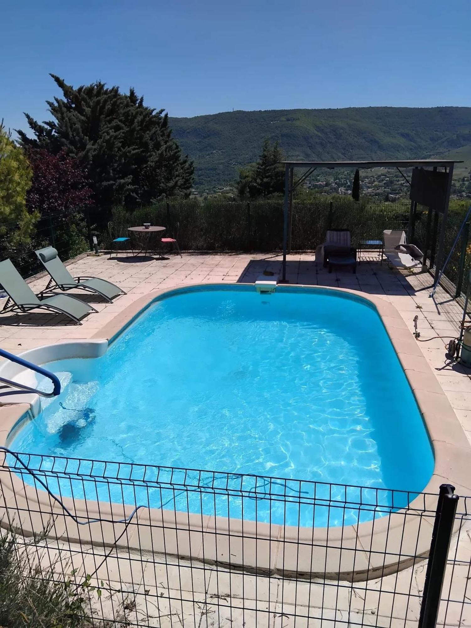 Maison Paisible A Veyras Avec Piscine Privee Et Vue Montagne Buitenkant foto